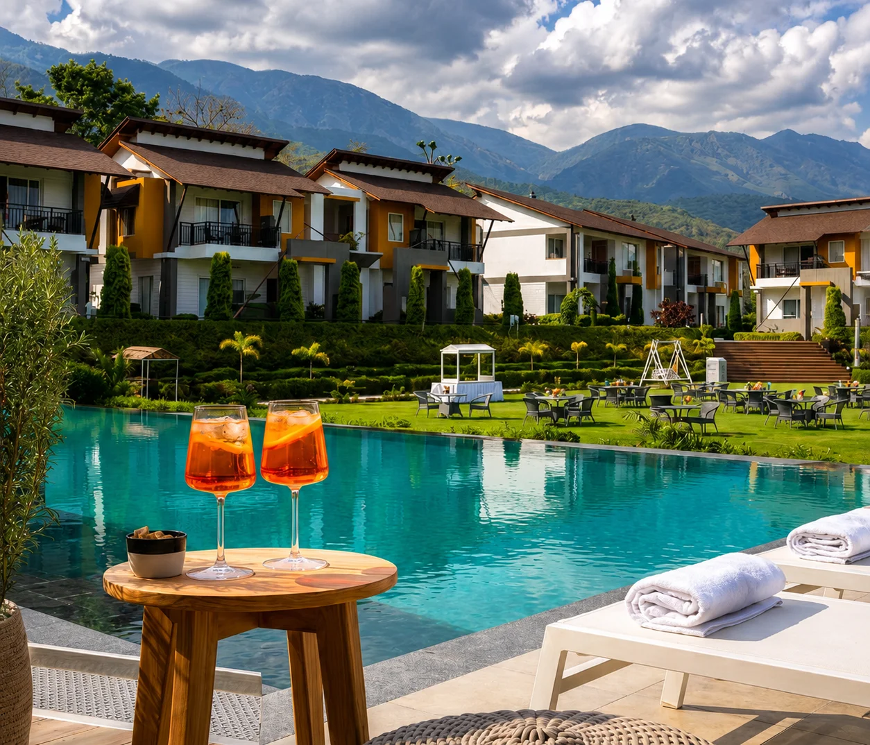 Poolside Grills & Chaat at Evara restaurant