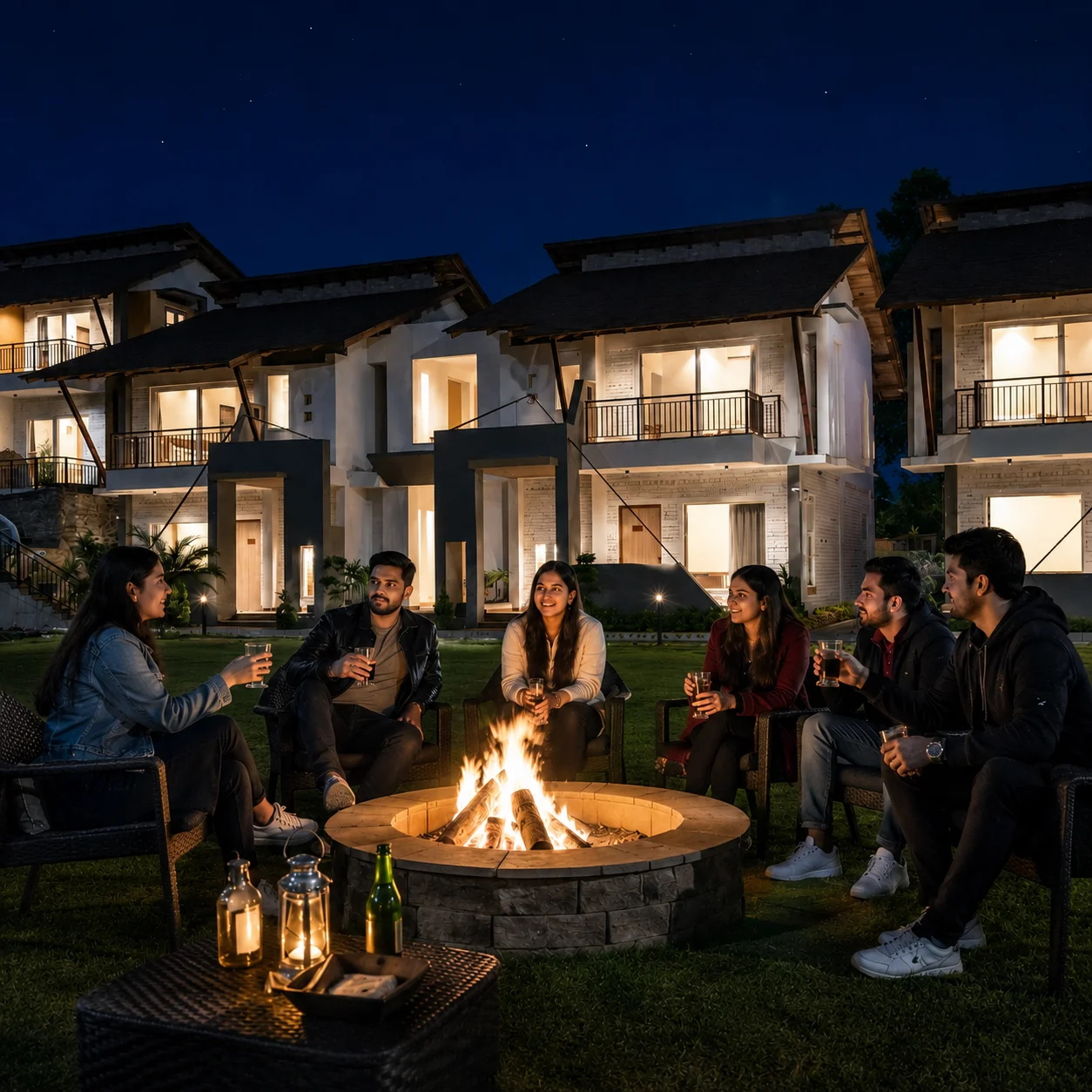 Bonfire at Evara
