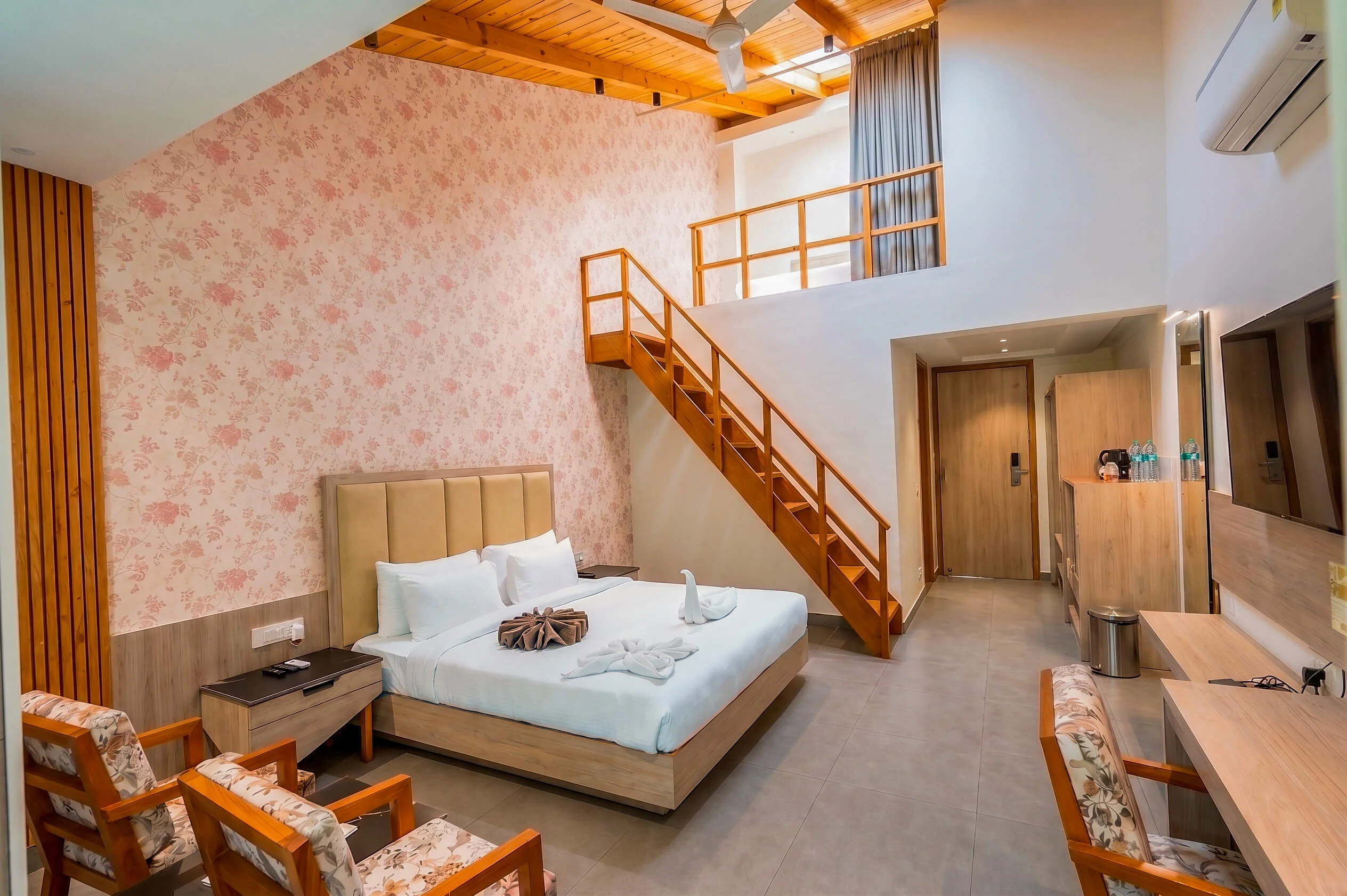 Duplex Cottage interior at Evara Spa & Resort