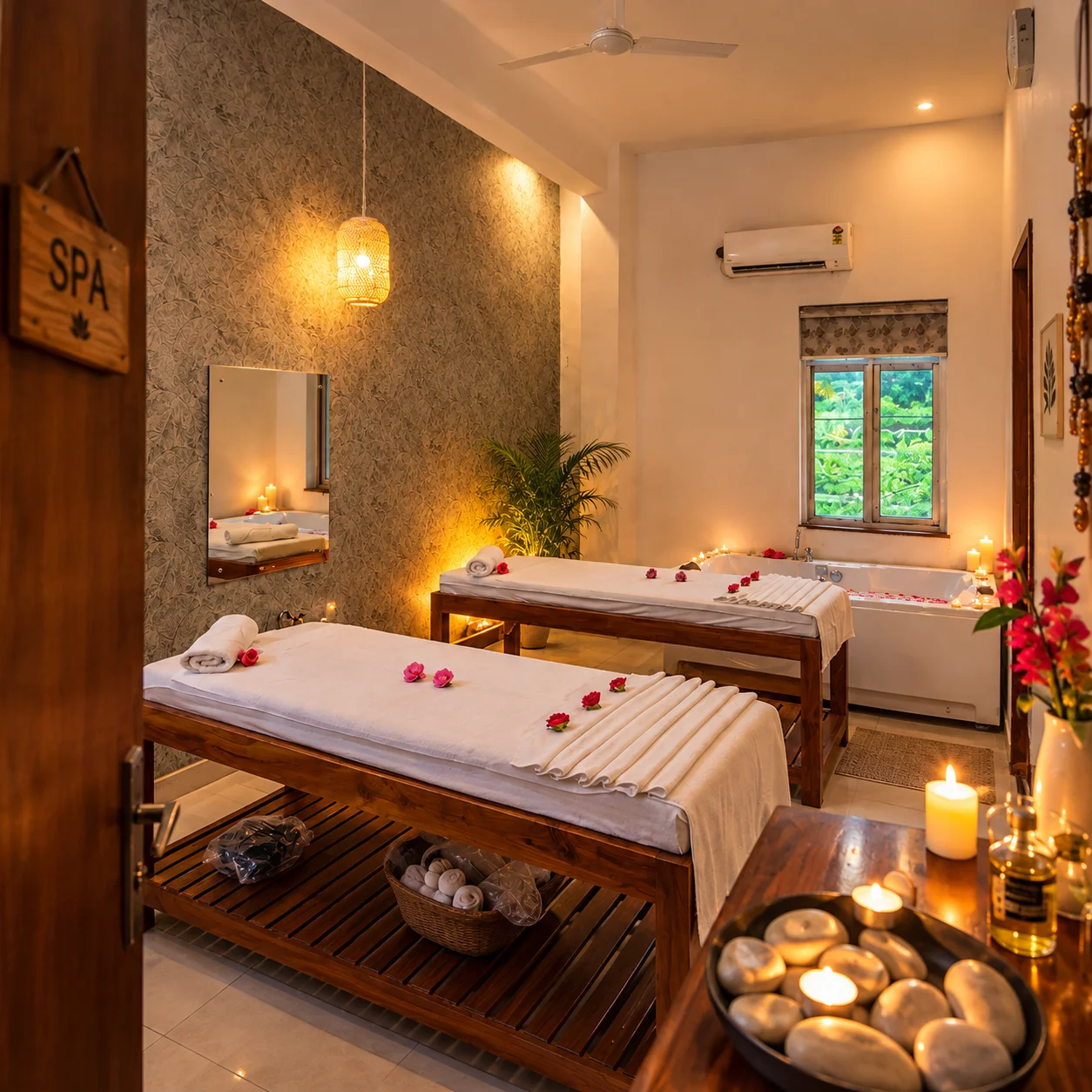 luxury spa at Evara